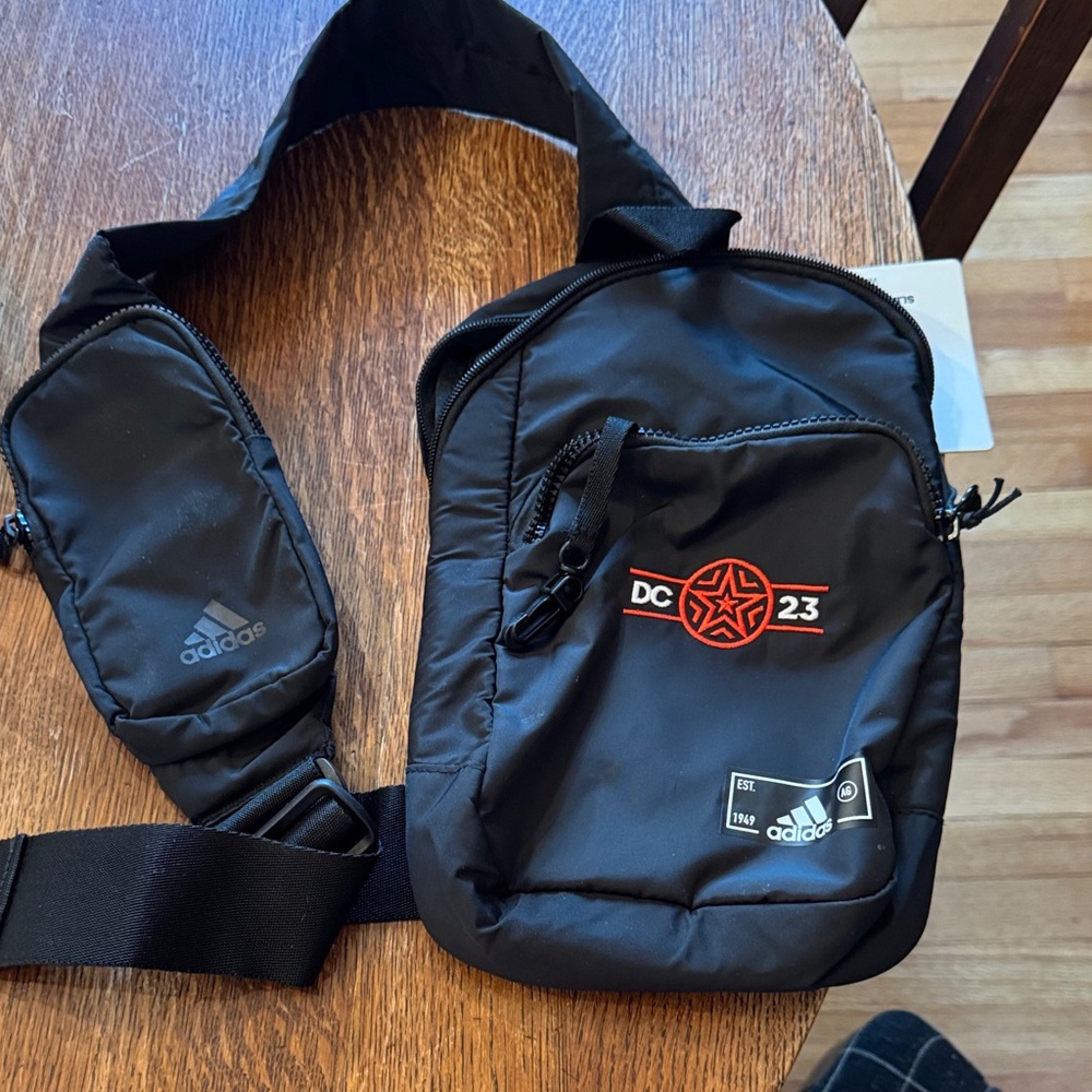 Adidas Black Backpack with Red and White Details - Picture 2 of 13